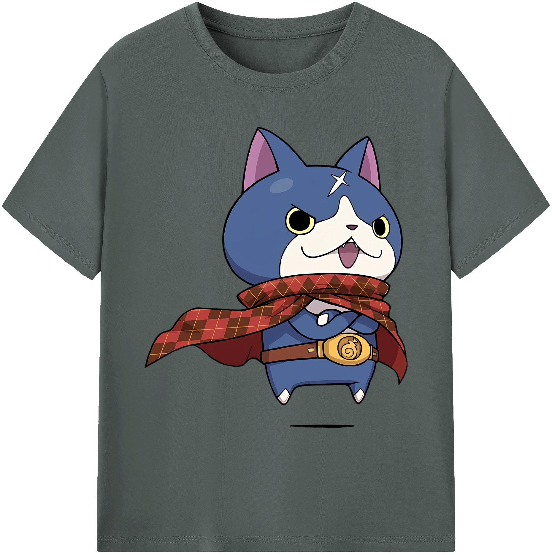 （画像用） 妖怪ウォッチ Yo-kai Watch 綿100％ メンズ半袖Tシャツ｜肌触りやわらか＆通気性